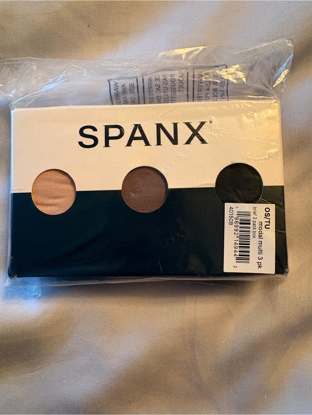 SPANXsmooth fit to you hi-leg brief, 3-pack, multi color, New.